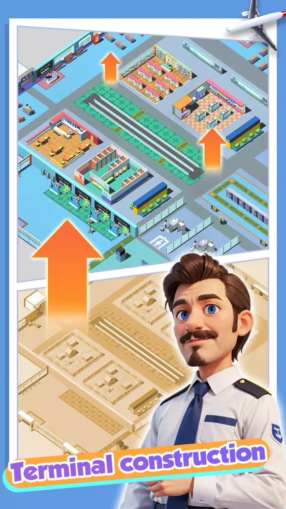 Capturas de tela do Happy Airport：Simulator
