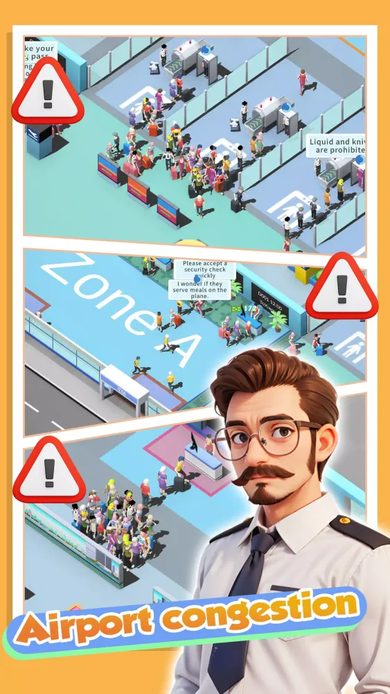 Capturas de tela do Happy Airport：Simulator