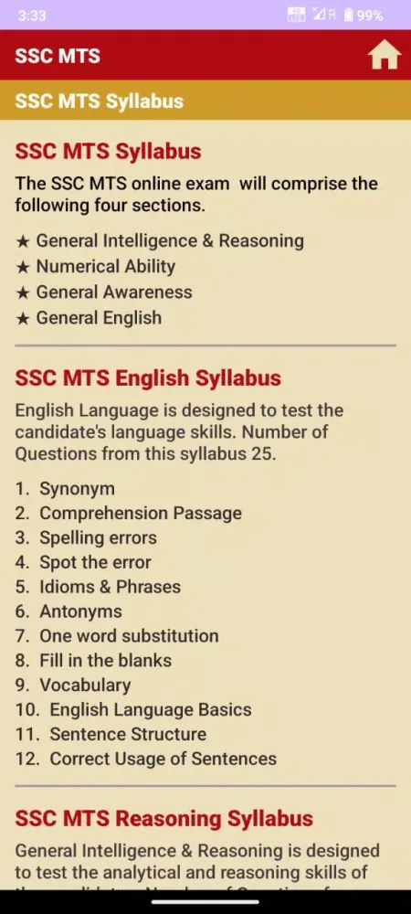 SSC MTS Question Answer Screenshots