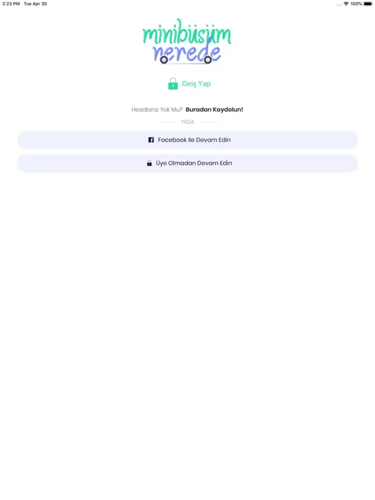 Minibüsüm Nerede iPad 应用截图