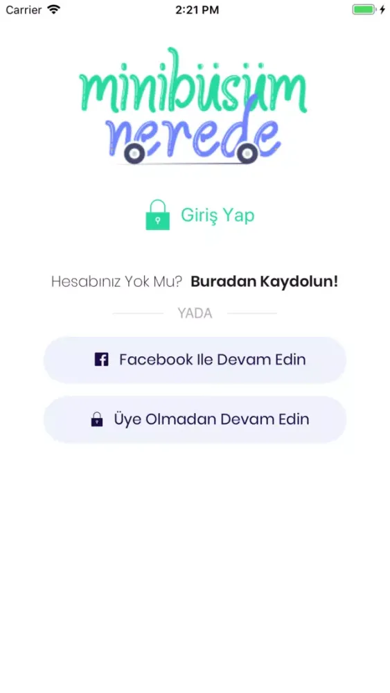 Minibüsüm Nerede应用截图