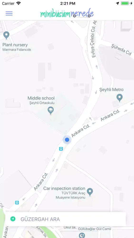 Minibüsüm Nerede应用截图