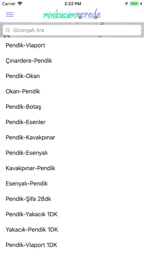 Minibüsüm Nerede应用截图