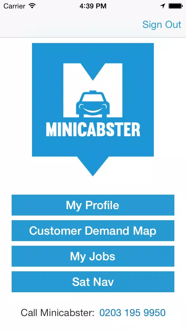 Taxicab Minicabster Driver App स्क्रीनशॉट