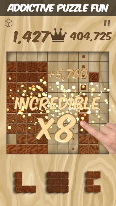 Tangkapan skrin Woodblox - Wood Block Puzzle
