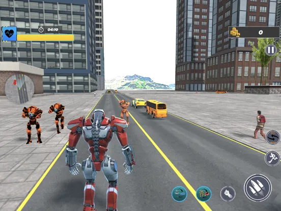 ภาพหน้าจอของ Robot Car Transport Airplane iPad 