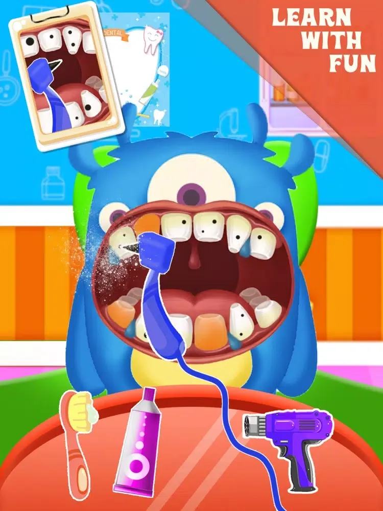 Ảnh chụp màn hình của Baby Dentist Fun Kid Games iPad 