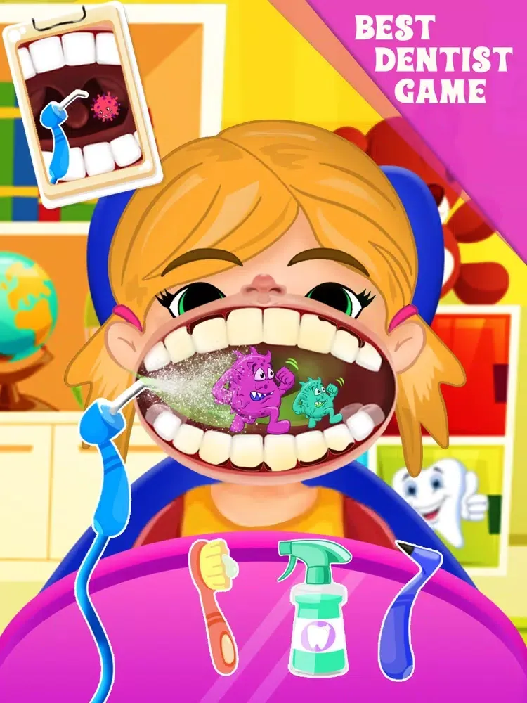 Ảnh chụp màn hình của Baby Dentist Fun Kid Games iPad 