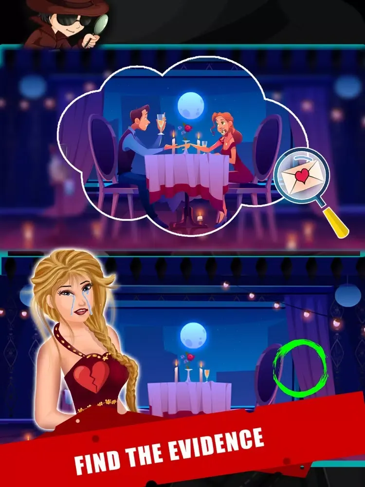 Capturas de tela do Differences -Solve The Case iPad 