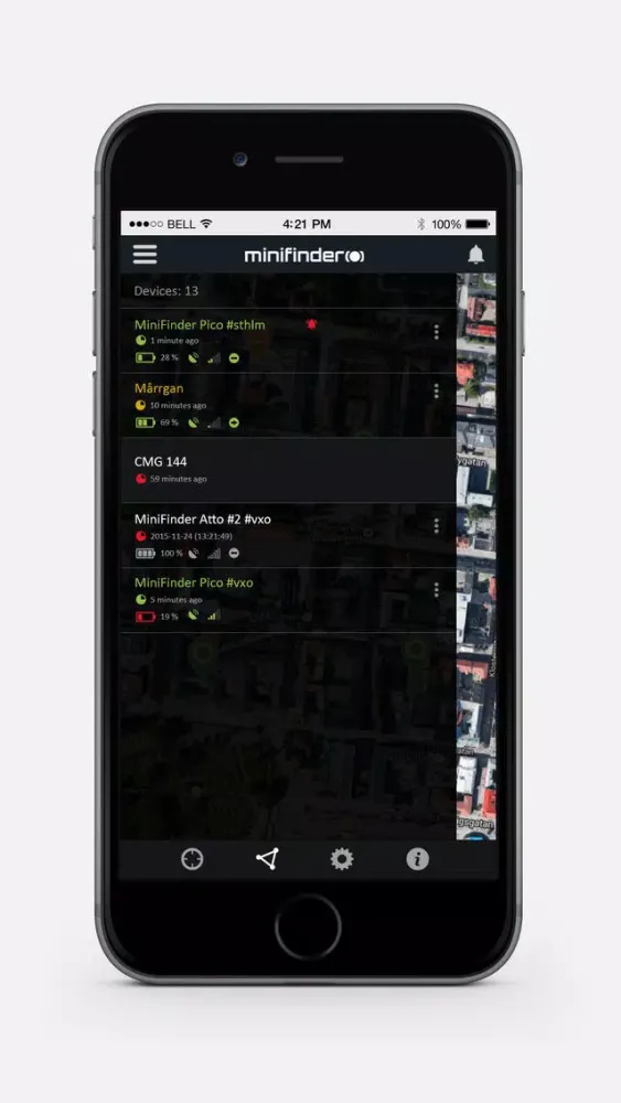 MiniFinder GO Tracking System سکرین شاٹس