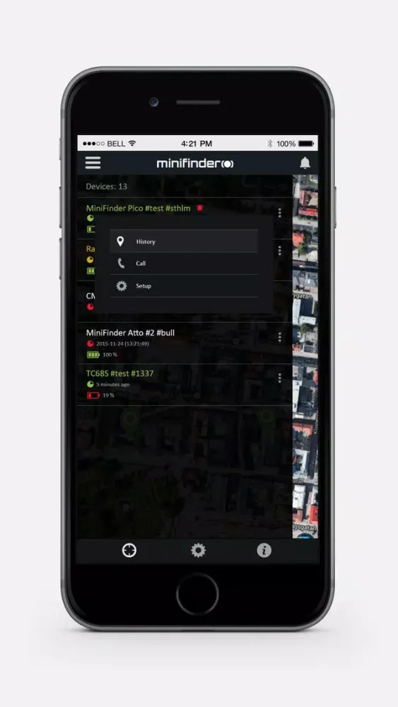 MiniFinder GO Tracking System سکرین شاٹس