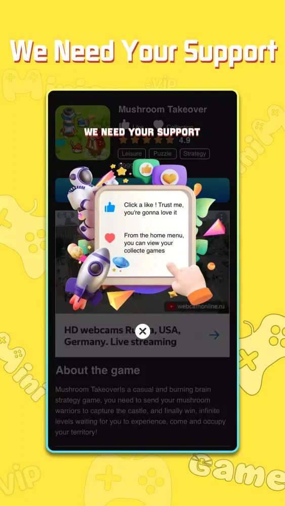 Minigame Center Screenshots