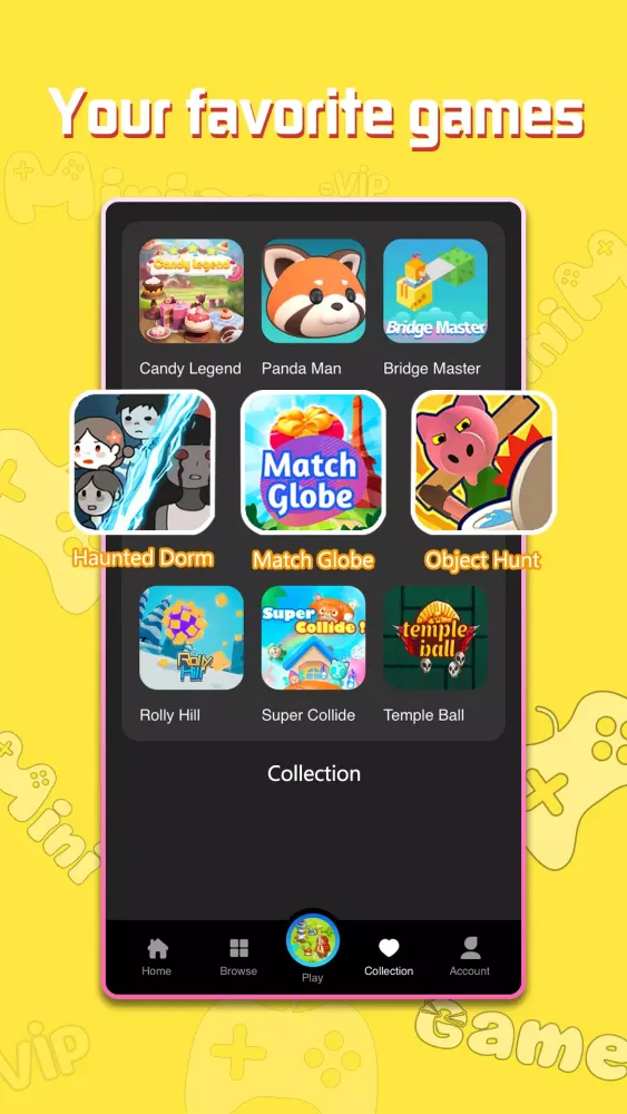 Minigame Center Screenshots