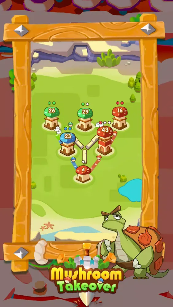 Tangkapan layar Mushroom Takeover