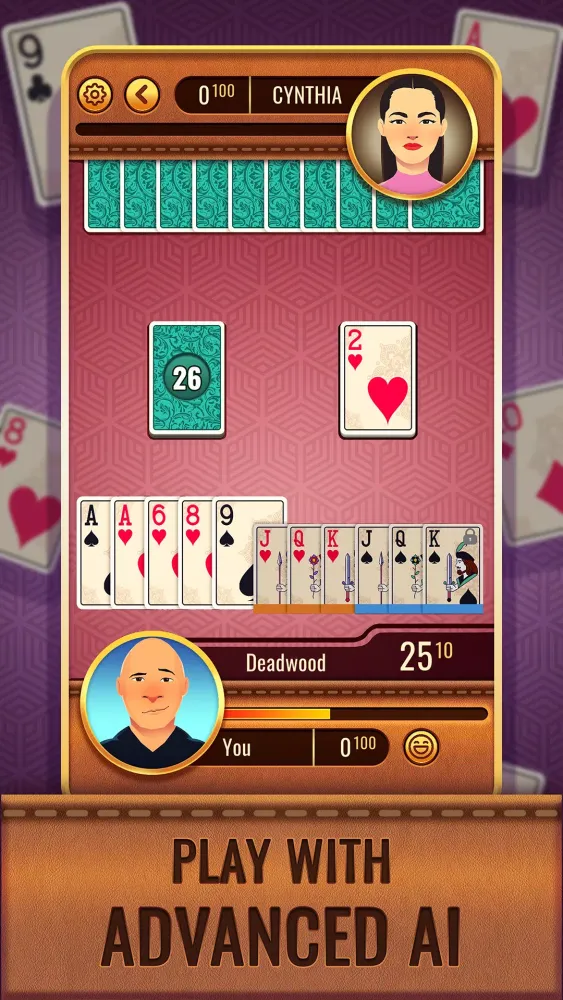 Zrzuty ekranu Gin Rummy Classic