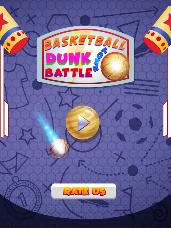 Capturas de tela do Basketball Dunk Shot Battle iPad 