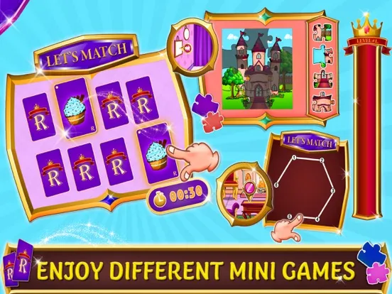 Pretend Princess Doll House iPad  Screenshots