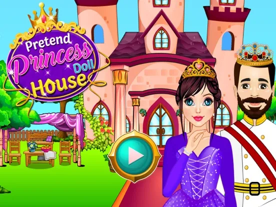 Pretend Princess Doll House iPad  Screenshots