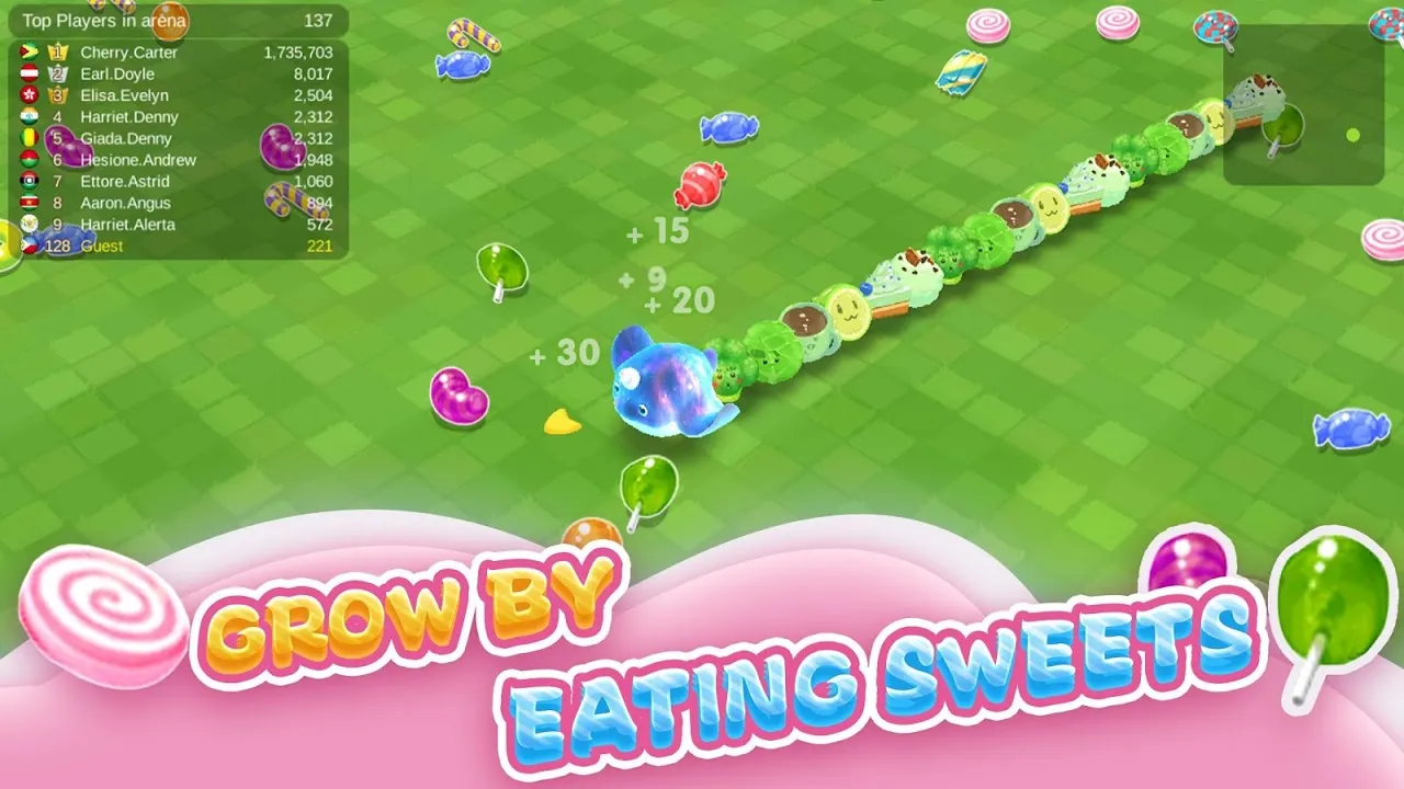 تصاویر Sweet Crossing:Snake.io