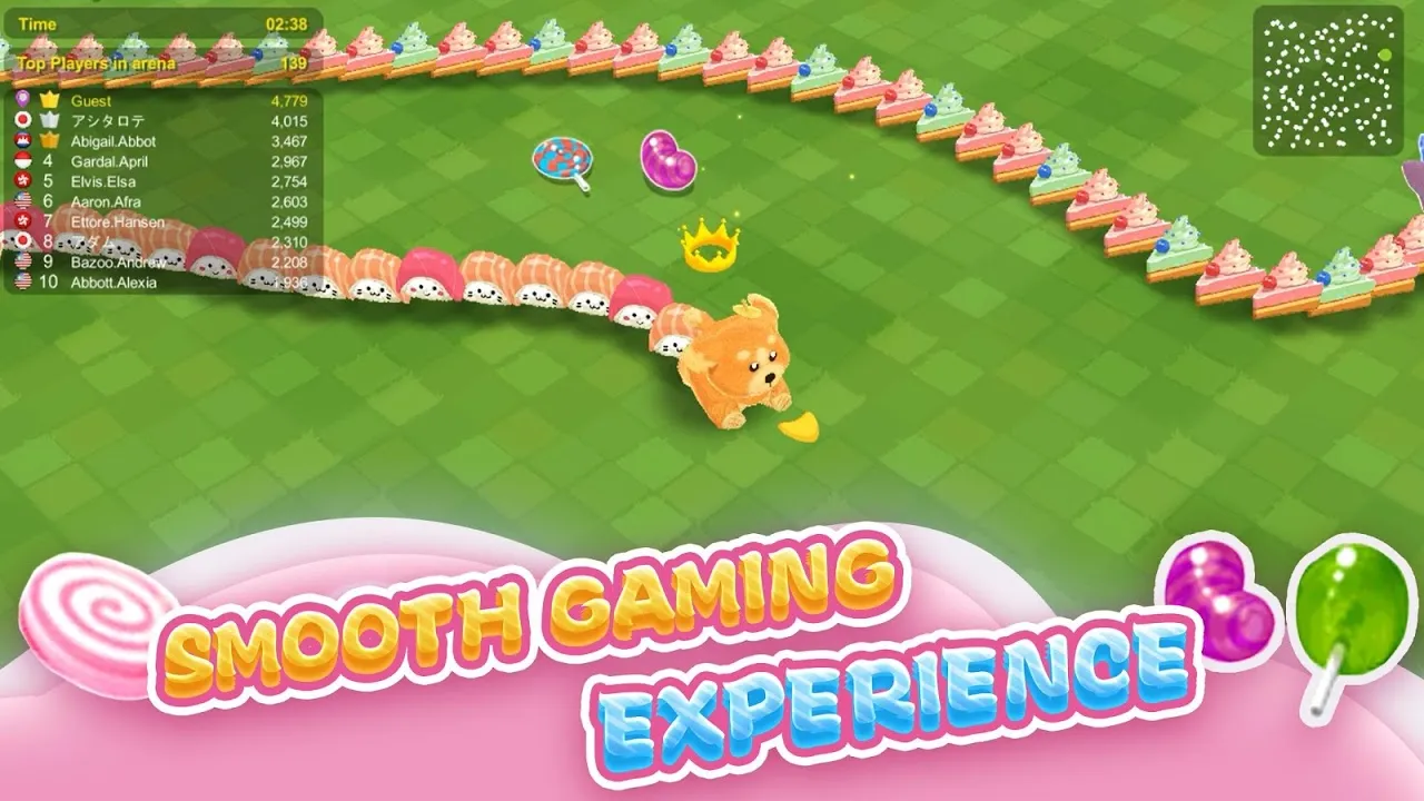 تصاویر Sweet Crossing:Snake.io