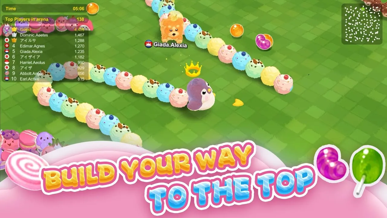 تصاویر Sweet Crossing:Snake.io