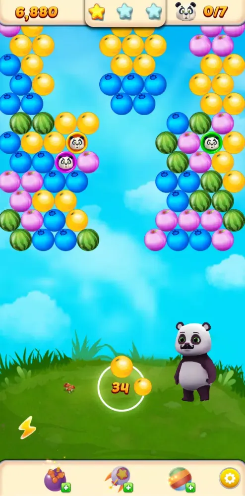Bubble Panda : Fruits Blast Screenshots