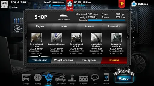 Tuner Life Online Drag Racing Screenshots