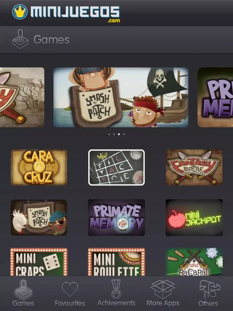Ảnh chụp màn hình của Minijuegos iPad 