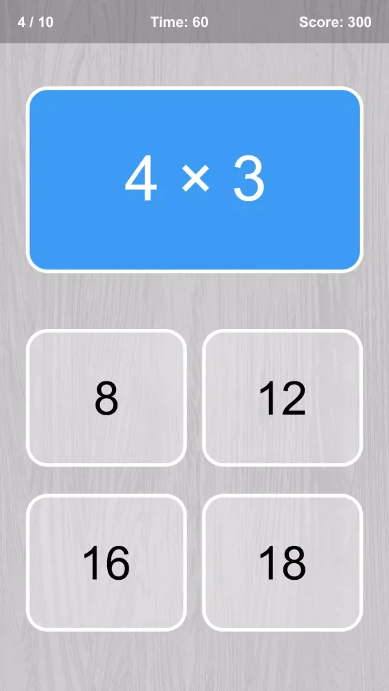 Ảnh chụp màn hình của Multiplication Table Game