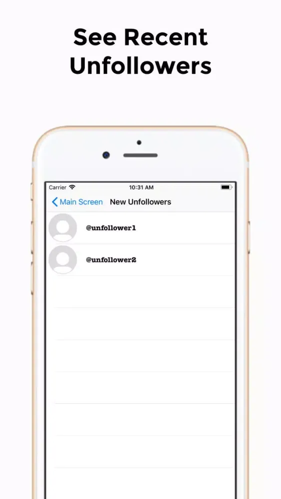 UnfollowersApp سکرین شاٹس