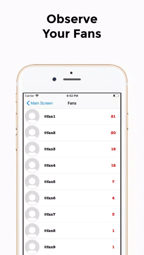 UnfollowersApp سکرین شاٹس