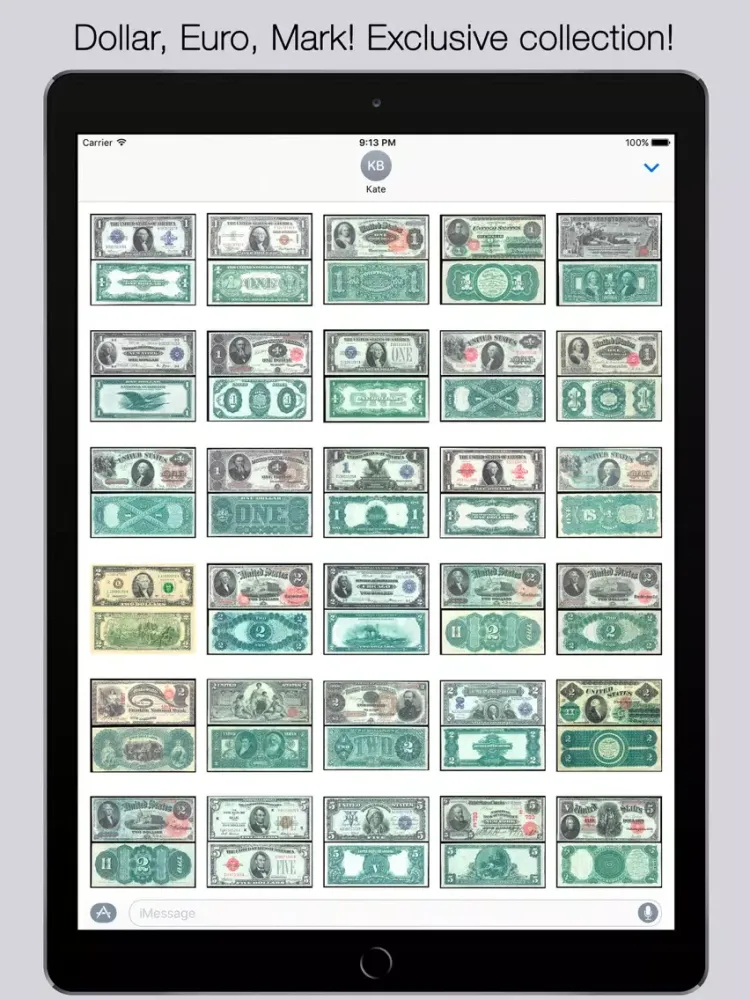 تصاویر Money Sticker iPad 