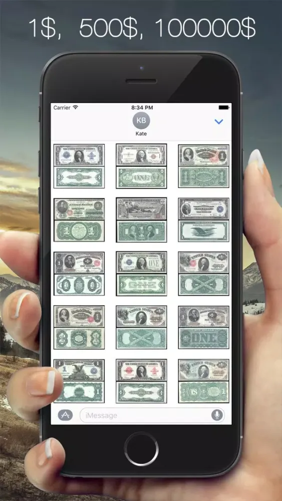 تصاویر Money Sticker