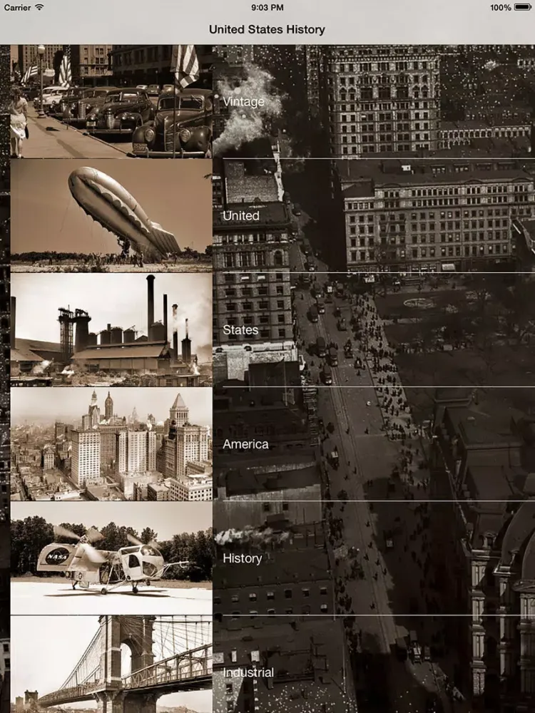 Zrzuty ekranu America History iPad 