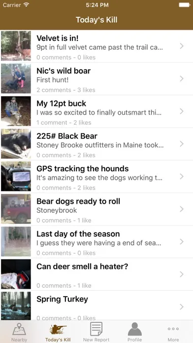 Capturas de pantalla de Hunt iReports