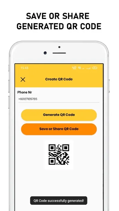 Zrzuty ekranu Minimo QR: Scanner & Generator