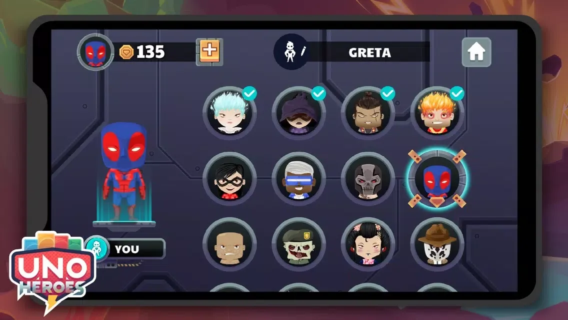 Zrzuty ekranu UNO Heroes