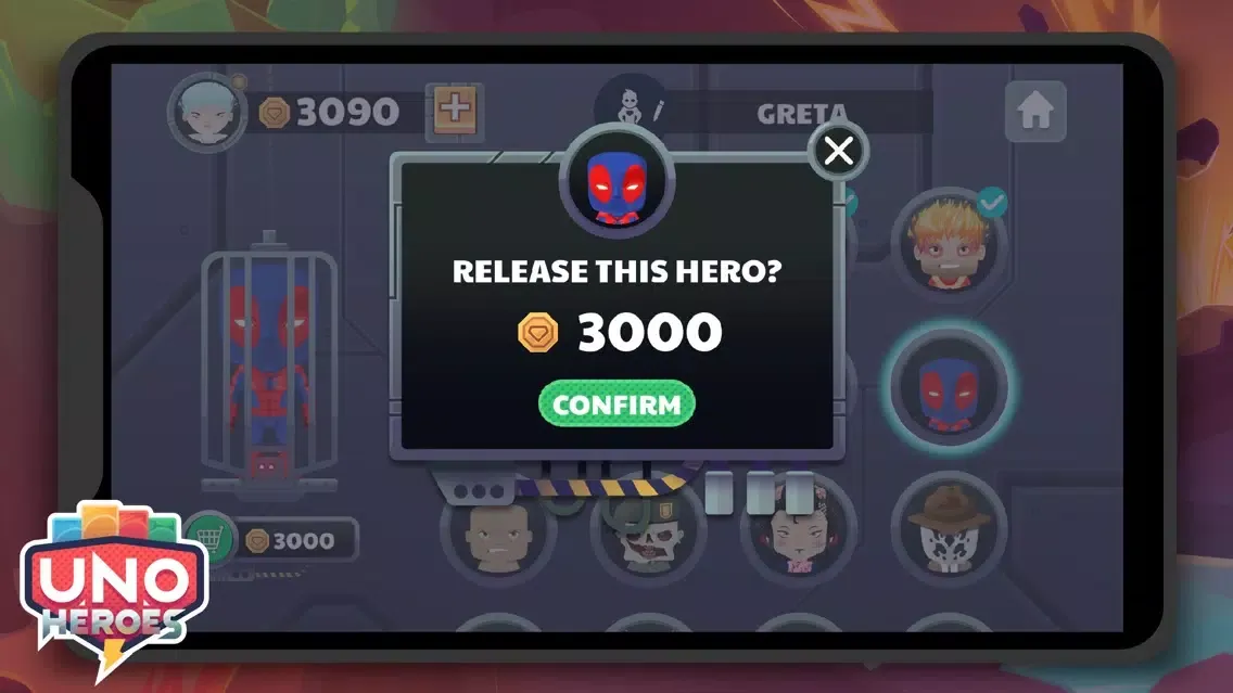 Zrzuty ekranu UNO Heroes
