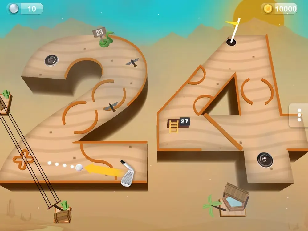 ภาพหน้าจอของ Number Golf: 99 Hole Challenge iPad 