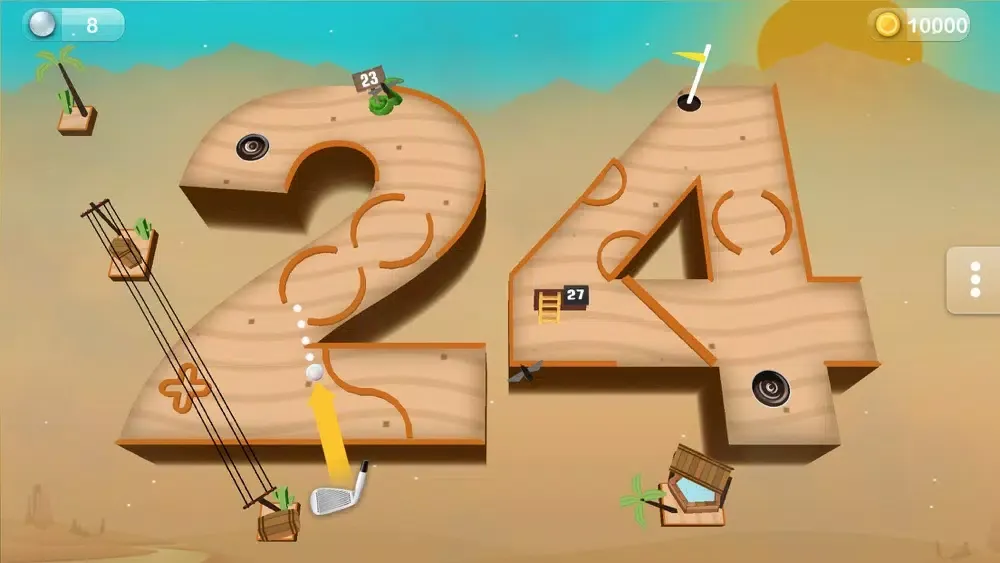 ภาพหน้าจอของ Number Golf: 99 Hole Challenge