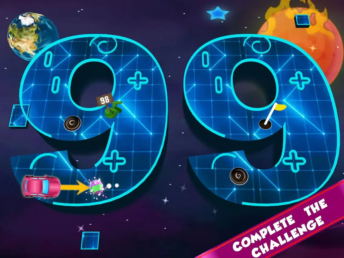 Number Golf: Snake & Ladders iPad 应用截图
