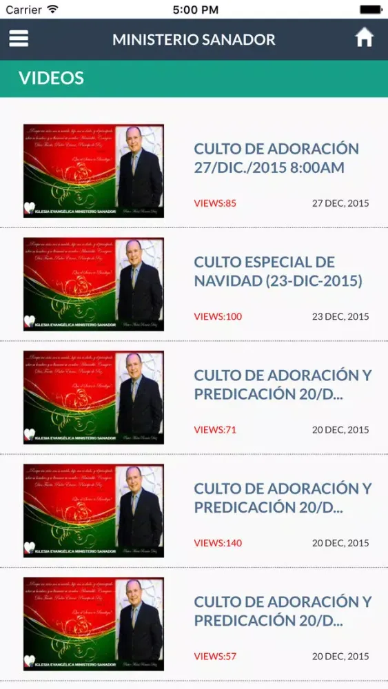 Ảnh chụp màn hình của Ministerio Sanador