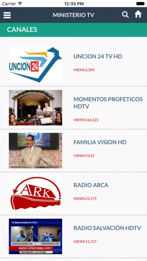 Capturas de pantalla de Ministerio TV