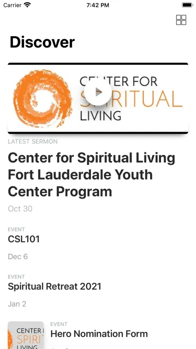 Center For Spiritual Living FL Screenshots