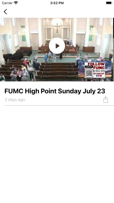 Capturas de tela do First UMC High Point