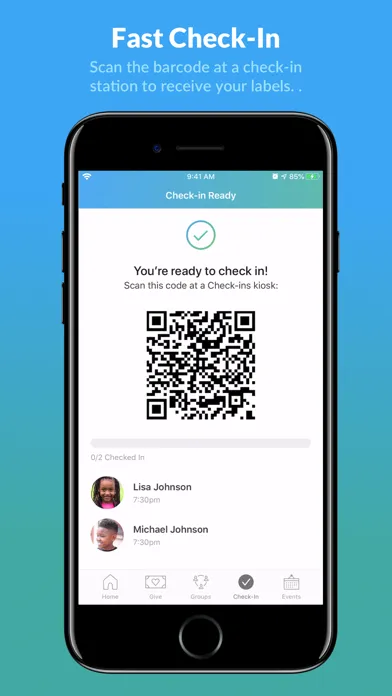 Church Center App Screenshots