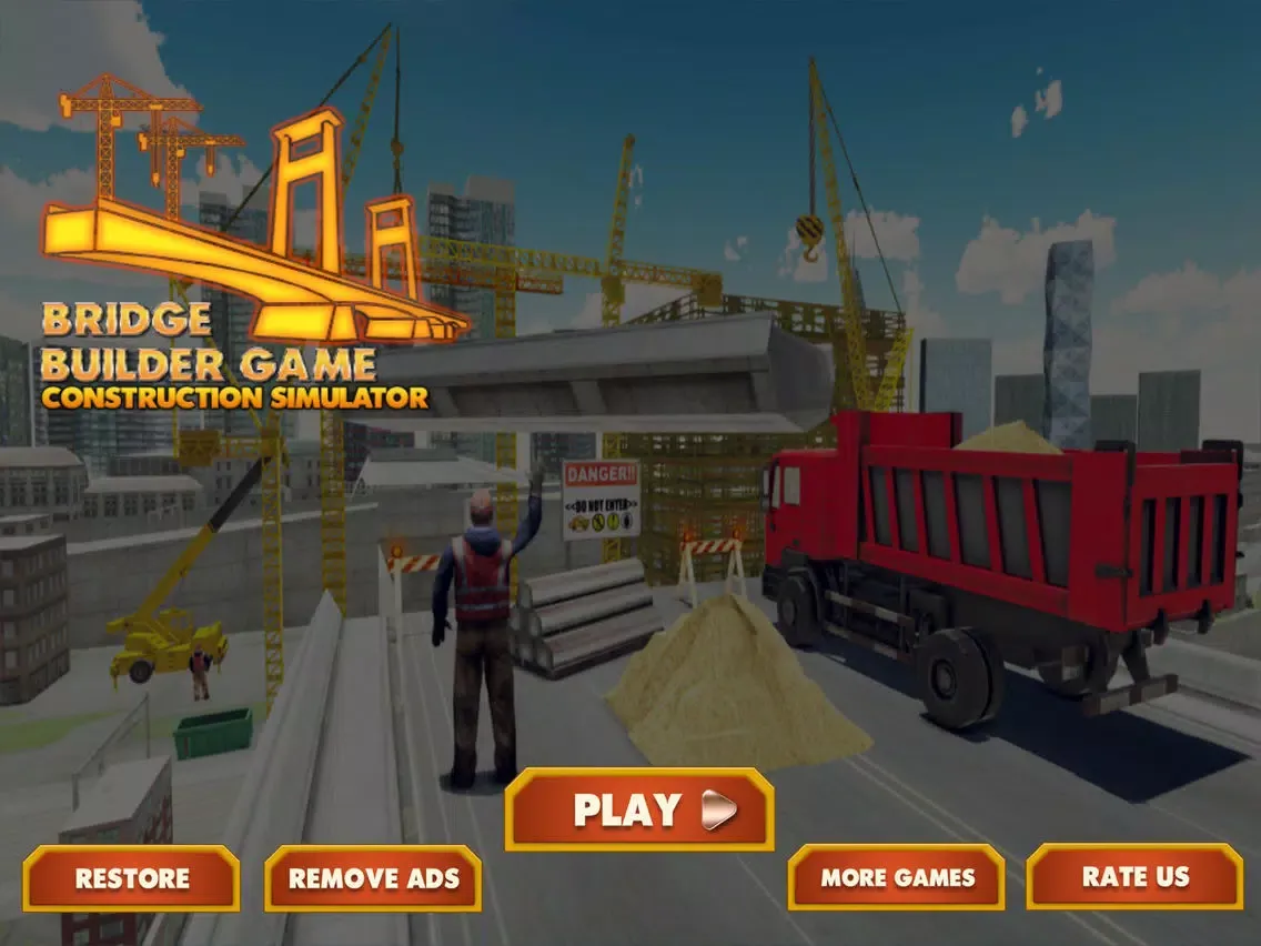 Bridge Builder - Construction Simulator 3D iPad 應用截圖