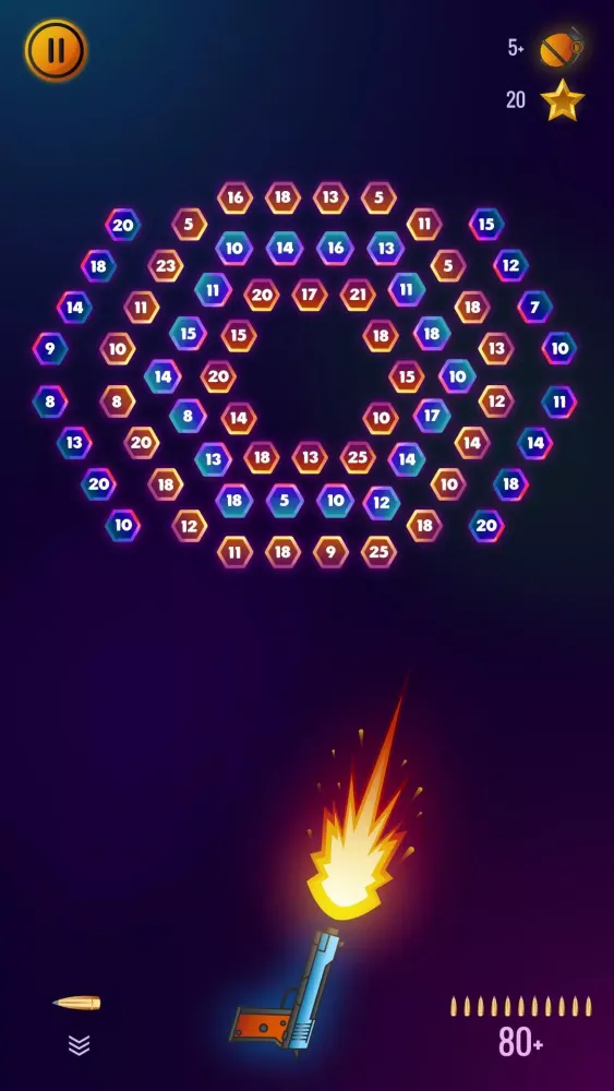 Gun Shooter BrickBreaker Puzzle Challenge Ekran Görüntüleri