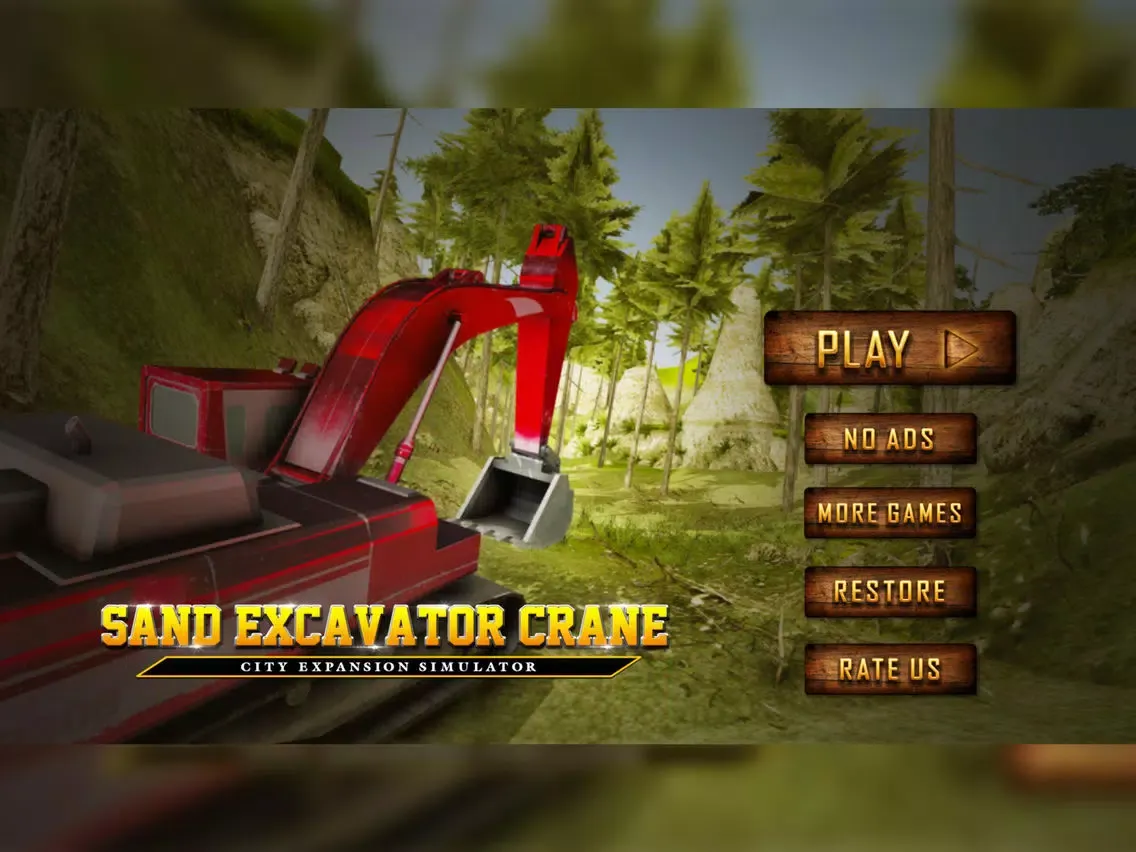 Ảnh chụp màn hình của Sand Excavator Crane Simulator iPad 