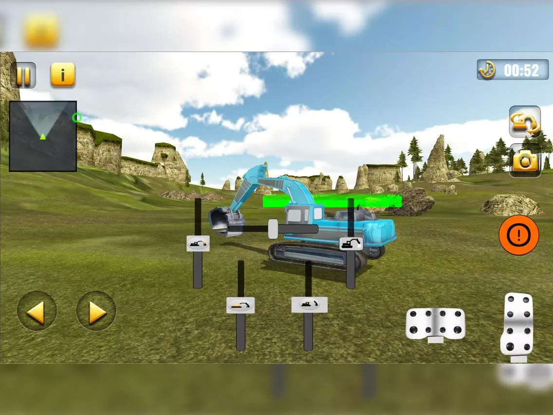 Ảnh chụp màn hình của Sand Excavator Crane Simulator iPad 